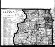 Illinois State Map 1, Lake County 1907